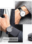 Relogio de Couro Minimalista Scux